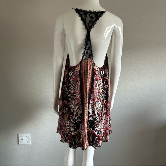 Free People Love Bird Printed Mini Dress Black - Picture 7 of 14